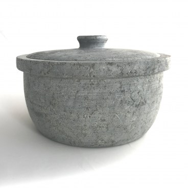 Indian Soapstone Covered Pot